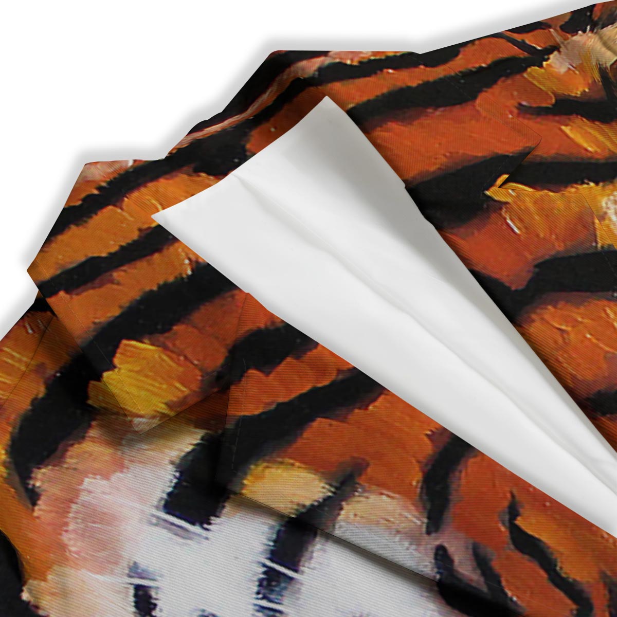 Painting Tiger Print Women's Blazer-grizzshop