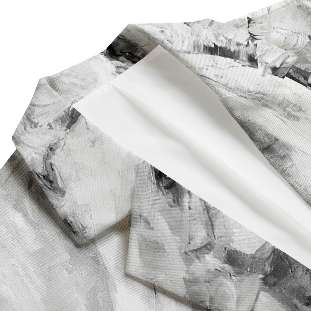 Painting White Horse Print Men's Blazer-grizzshop