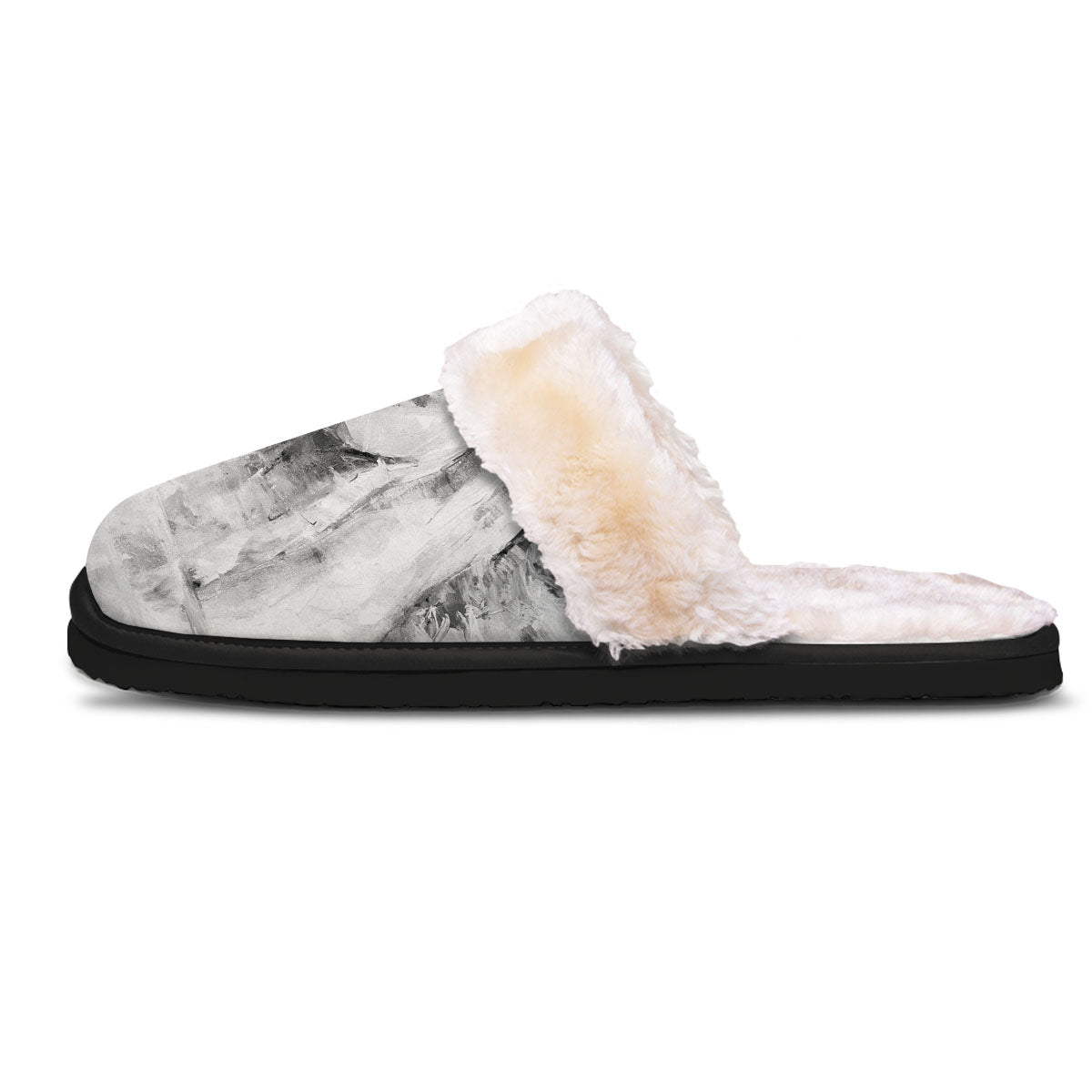 Painting White Horse Print Slippers-grizzshop