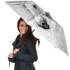 Painting White Horse Print Umbrella-grizzshop