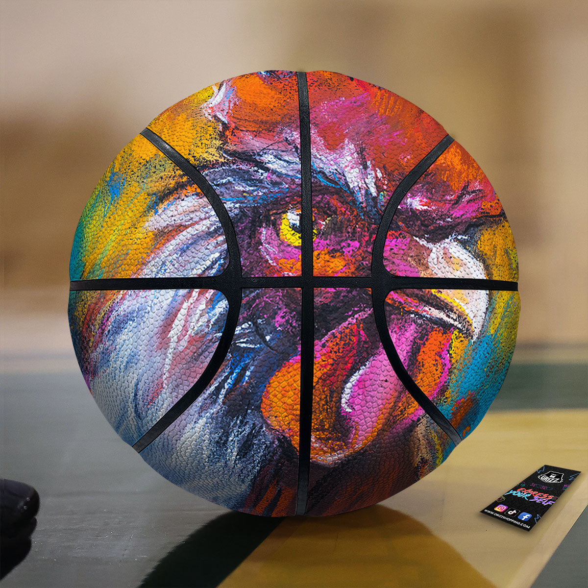 Painting Tiger Print Basketball