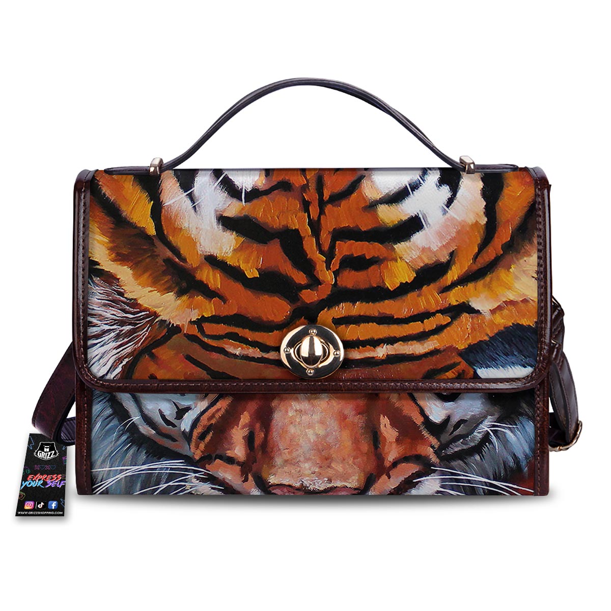 Painting Tiger Print Women's Satchel Bag