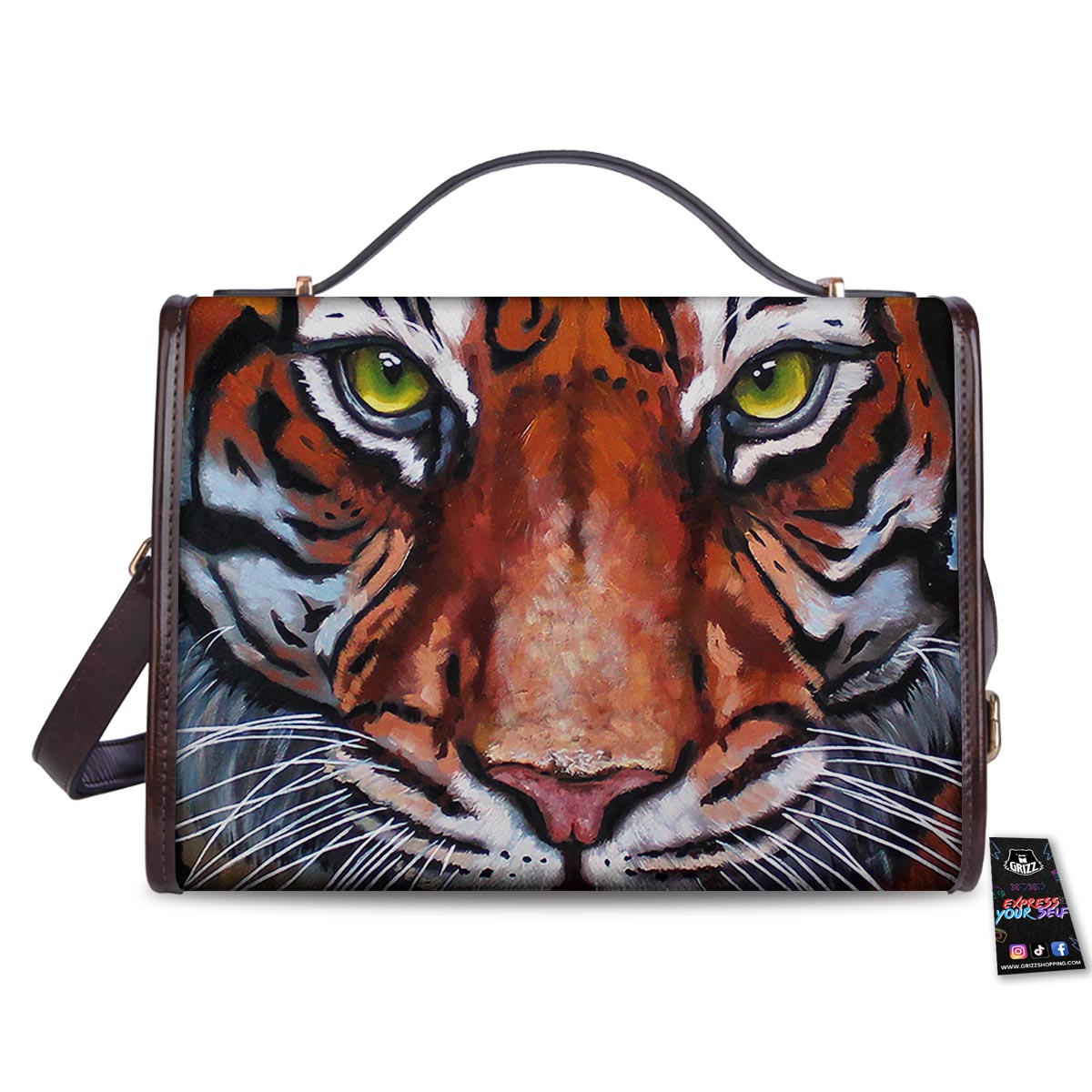 Painting Tiger Print Women's Satchel Bag