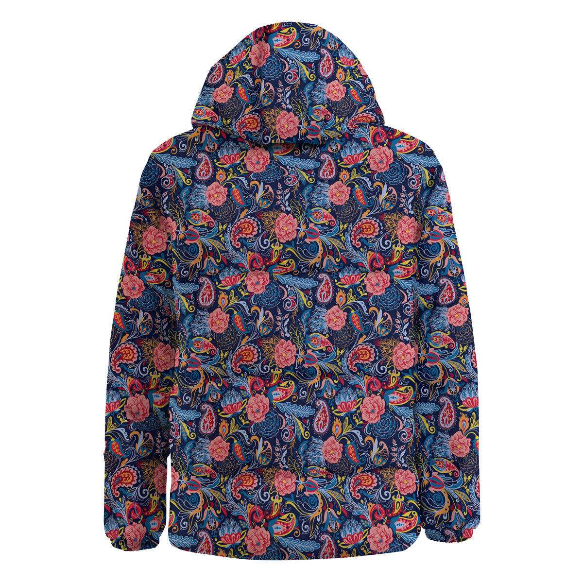 Paisley Art Print Pattern Down Jacket-grizzshop