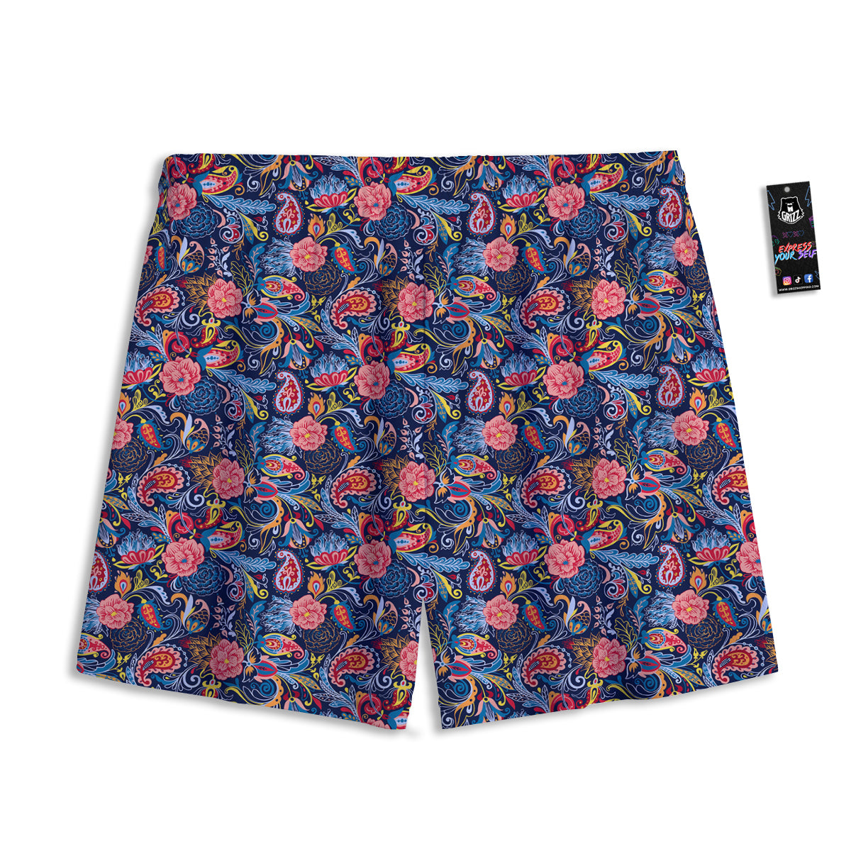 Penguin Cute Colorful Print Pattern Mesh Shorts