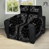 Paisley Bandana Black And White Print Pattern Recliner Protector-grizzshop