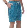 Paisley Bandana Light Blue Print Men's Shorts-grizzshop