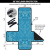 Paisley Bandana Light Blue Print Recliner Protector-grizzshop