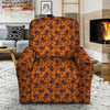 Paisley Bandana Orange Print Recliner Slipcover-grizzshop