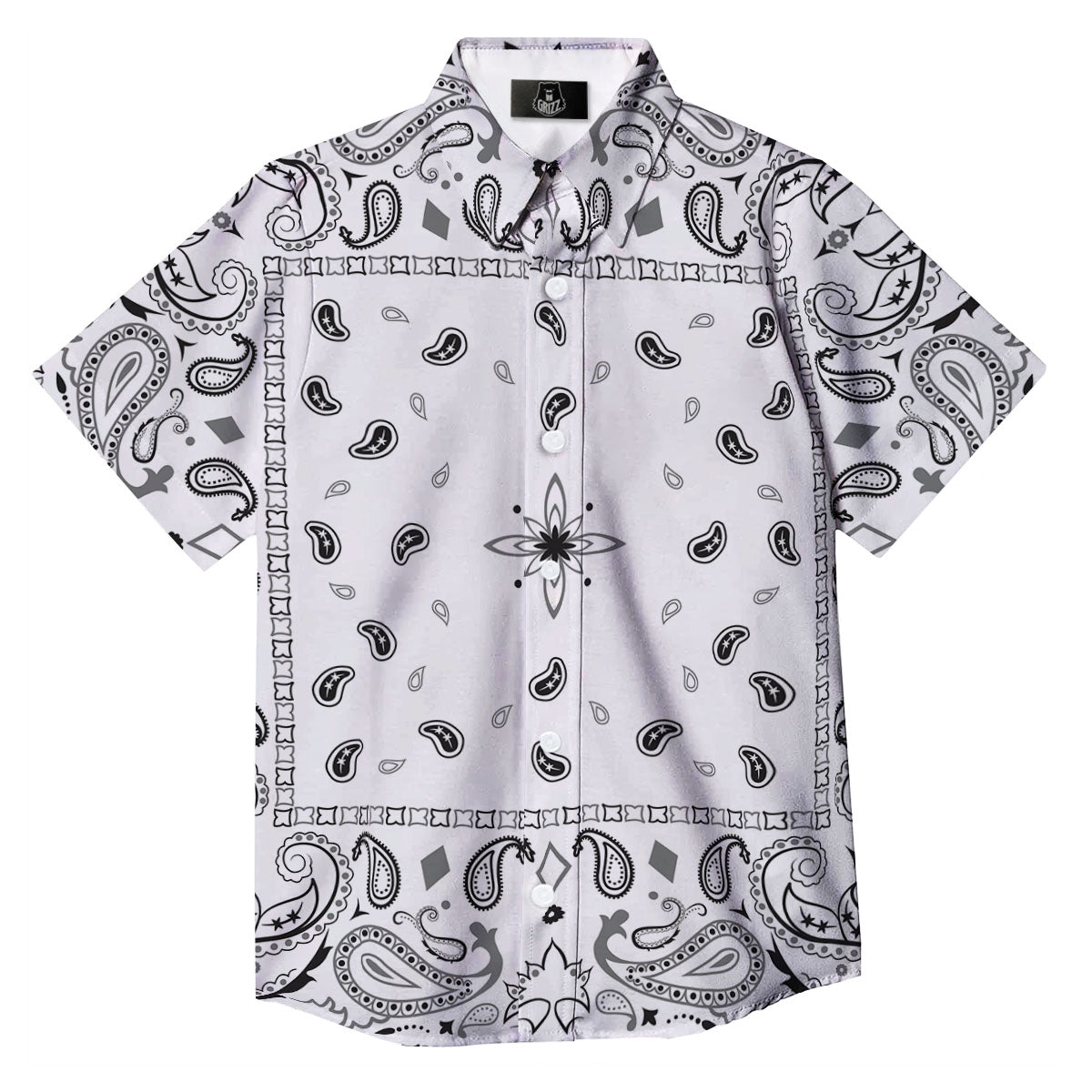 Grizzshop Men's Bandana Golf Shirt