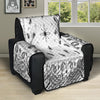 Paisley Bandana White And Black Print Recliner Protector-grizzshop