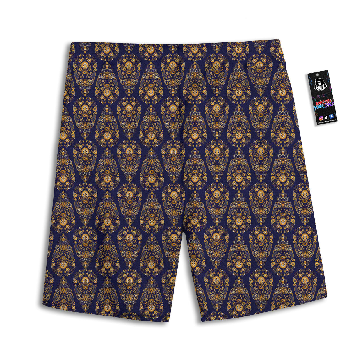 Pixel Leo Print Men's Athletic Shorts