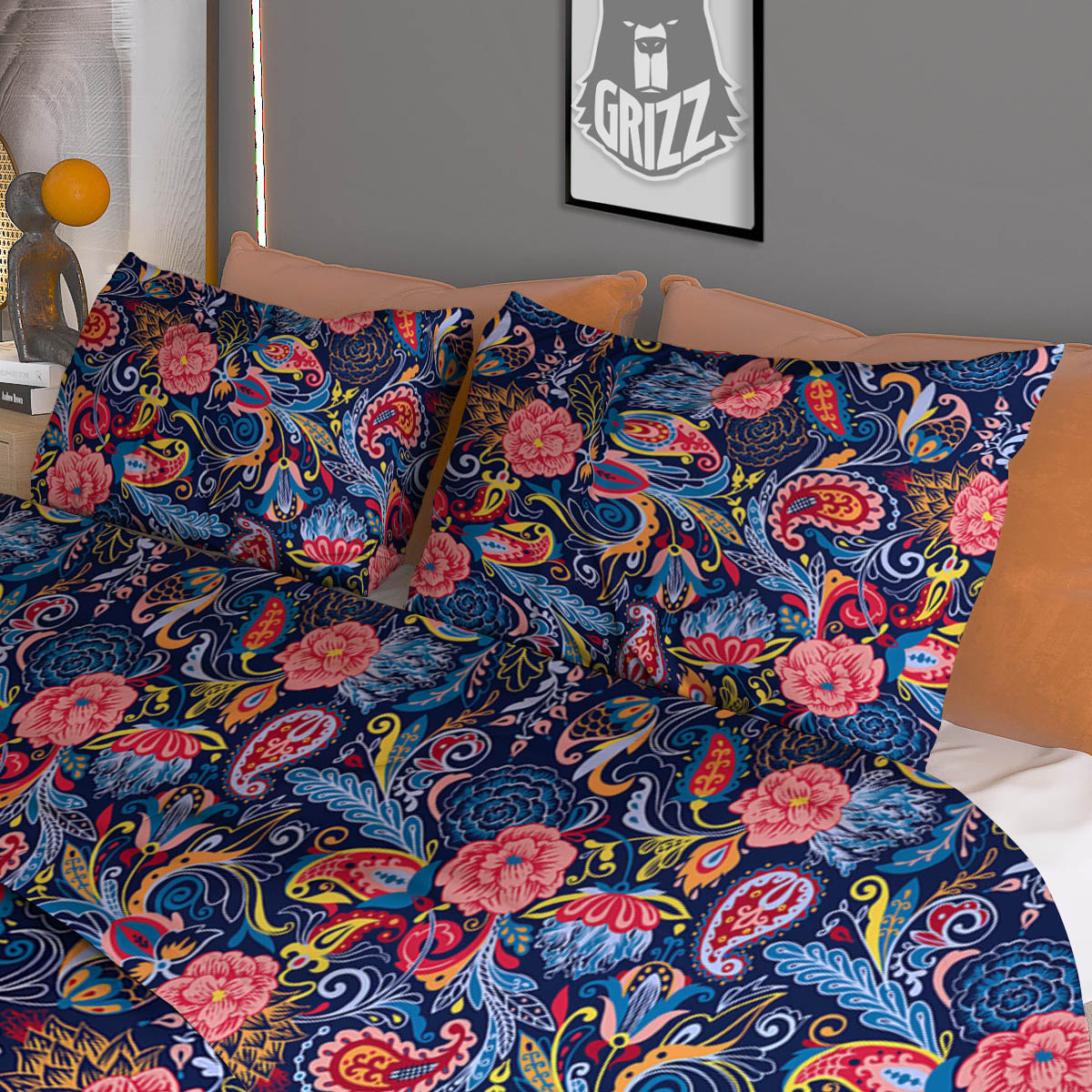Mushroom Cute Print Pattern Duvet Cover Bedding Set