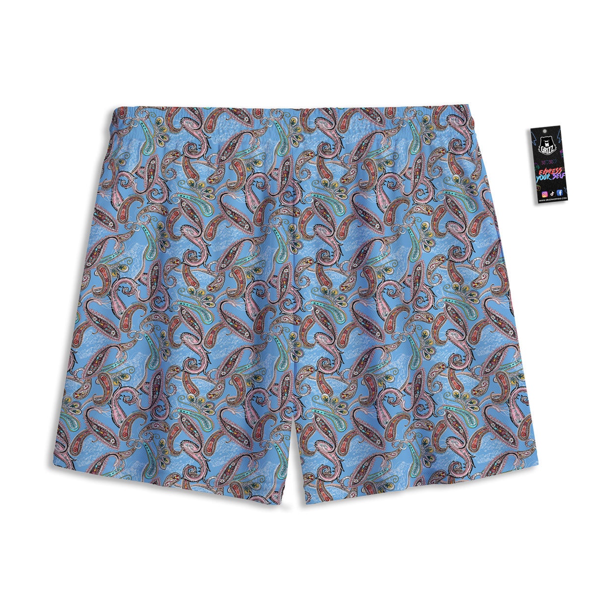 Music Notes Cute Print Pattern Mesh Shorts