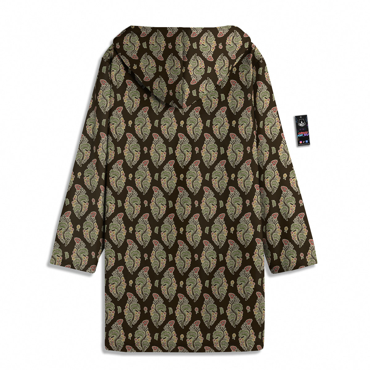 Paisley Bohemian Dark Print Pattern Men's Windbreaker Jacket-grizzshop