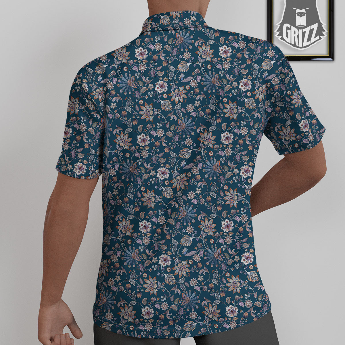 Paisley Bohemian Print Pattern Untucked Shirts-grizzshop