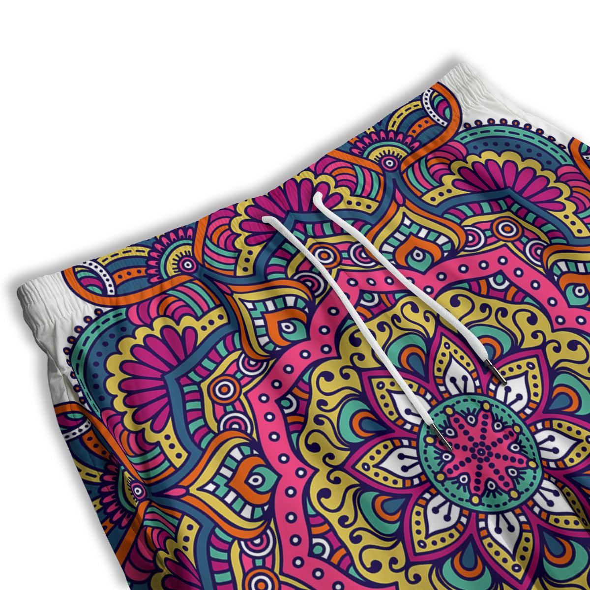 Paisley Boho Colorful Print Men's Athletic Shorts
