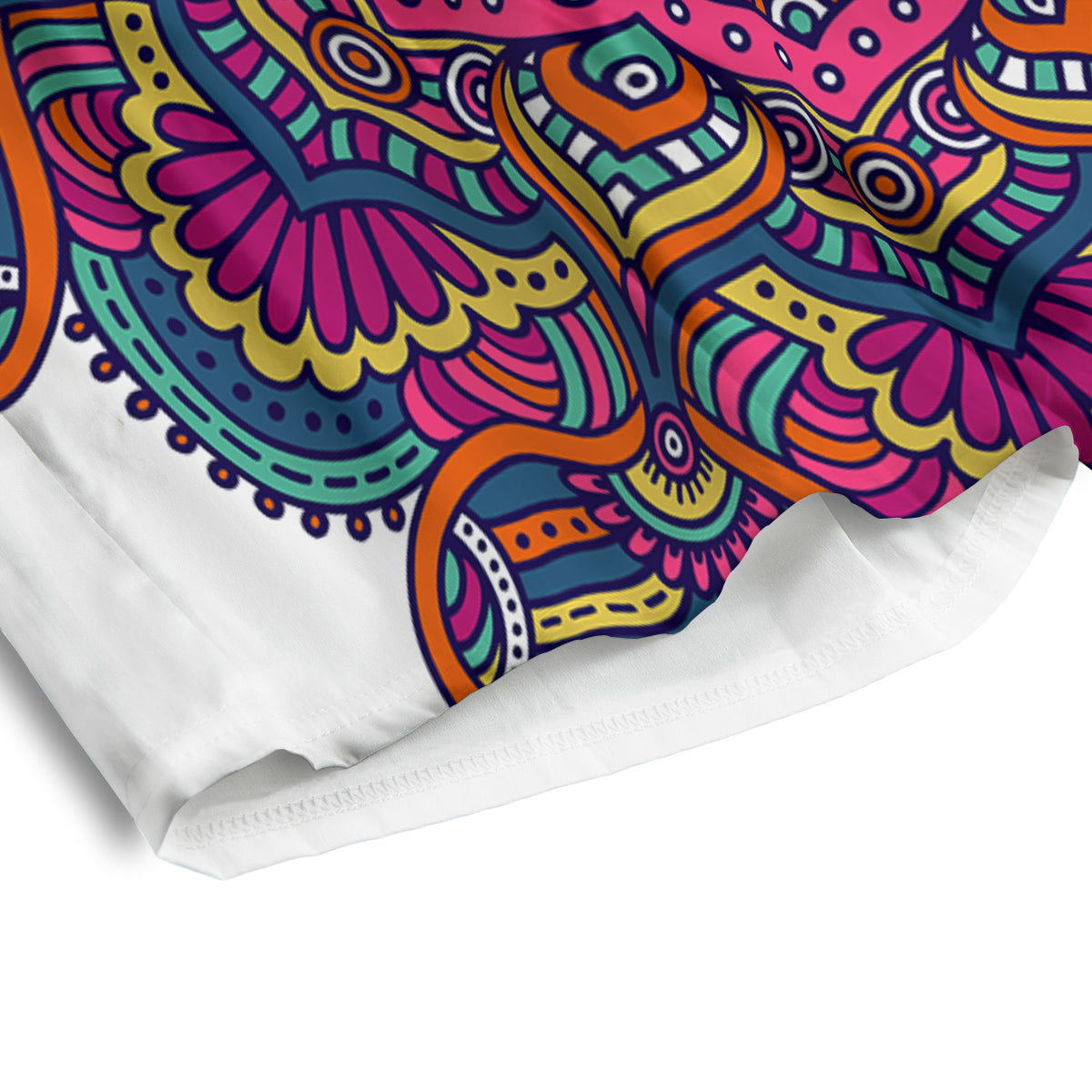 Paisley Boho Colorful Print Men's Athletic Shorts