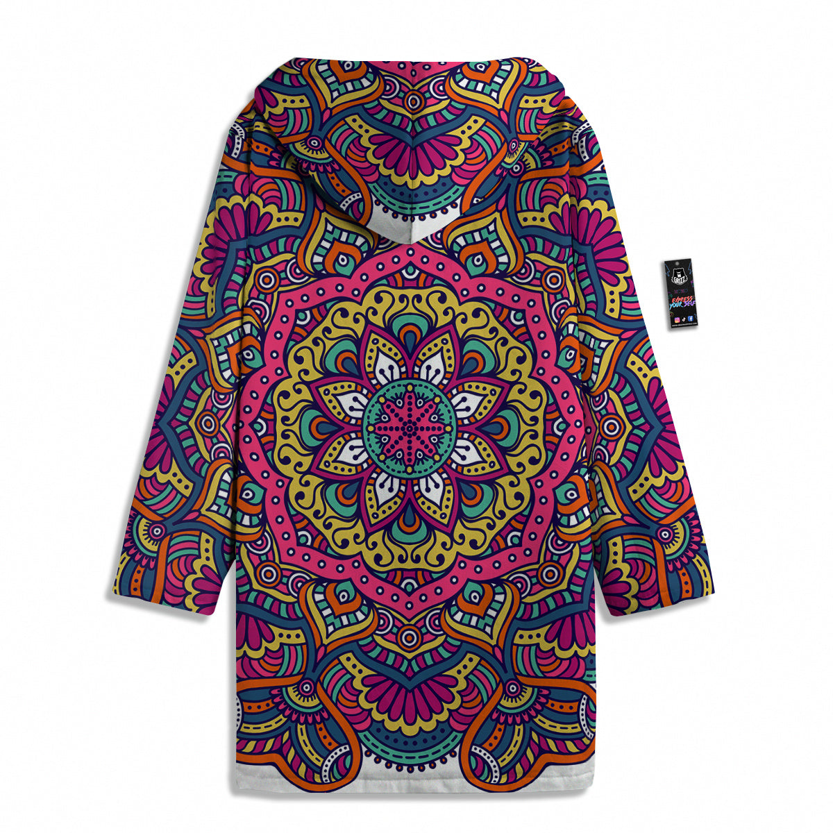 Paisley Boho Colorful Print Men's Windbreaker Jacket-grizzshop