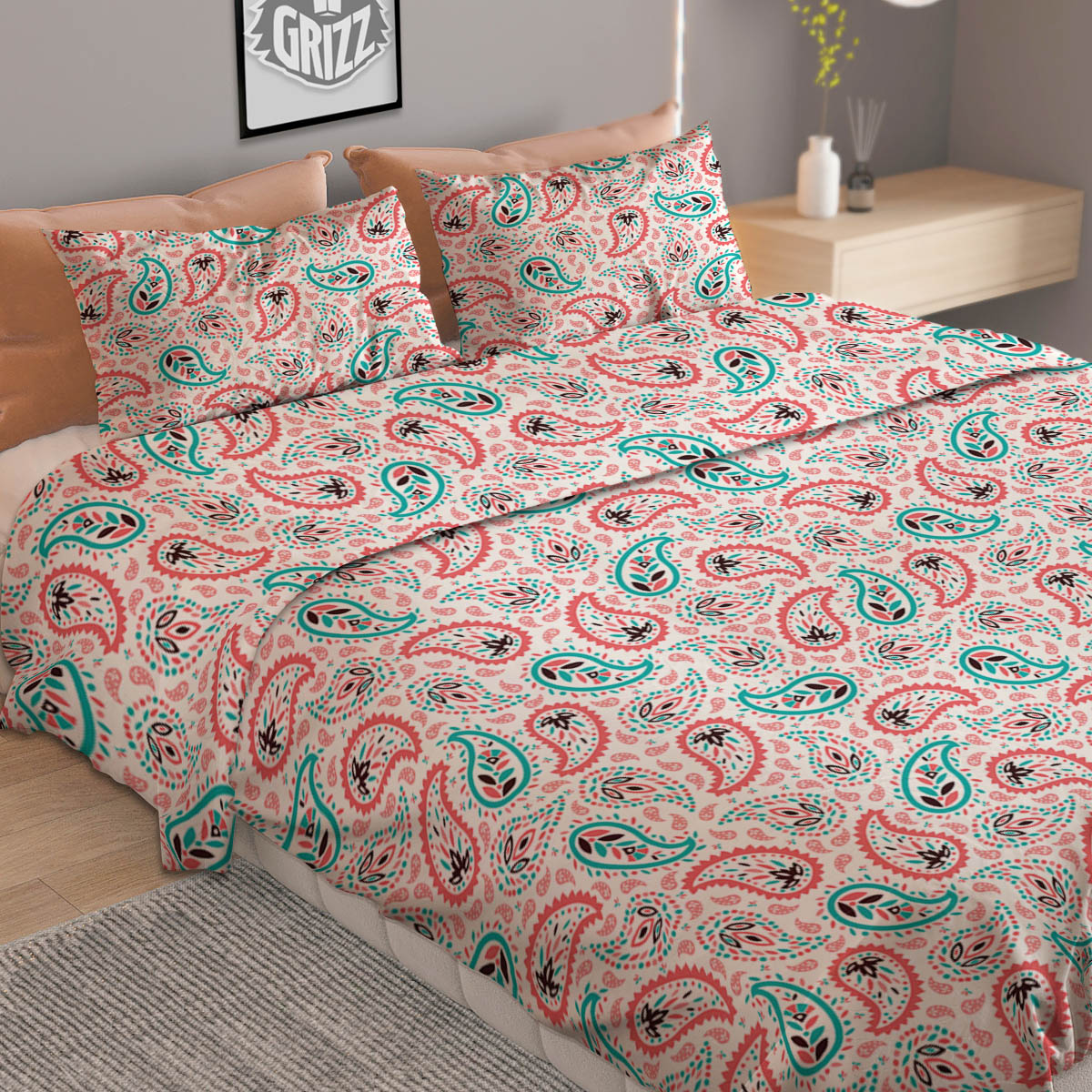Native American Ethnic Print Pattern Duvet Cover Bedding Set