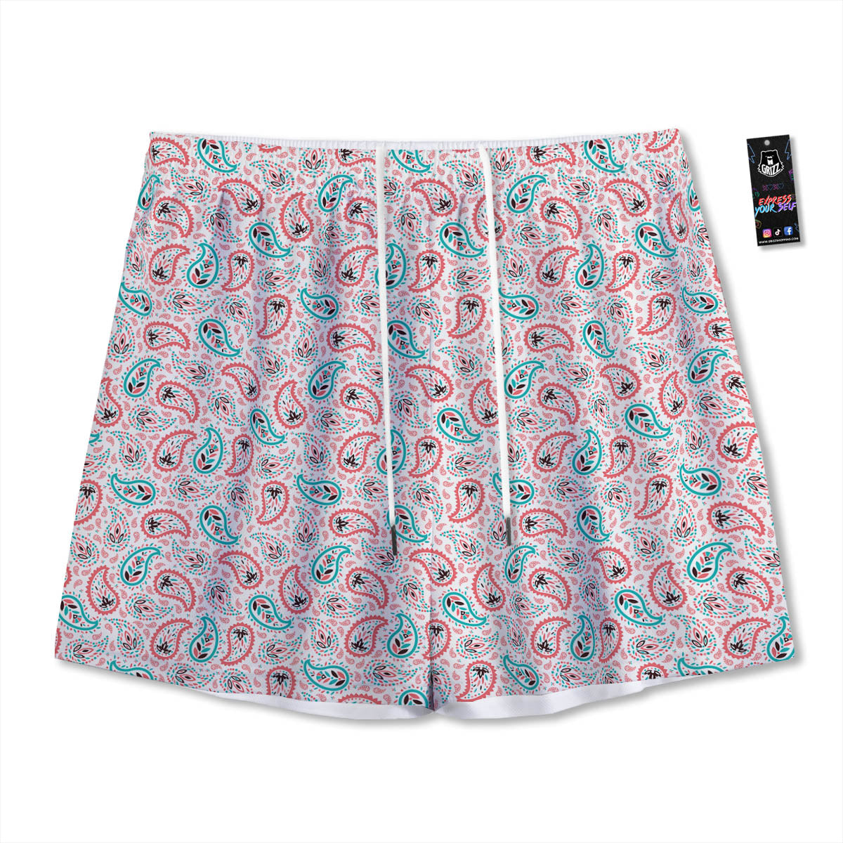 Native American Ethnic Print Pattern Mesh Shorts