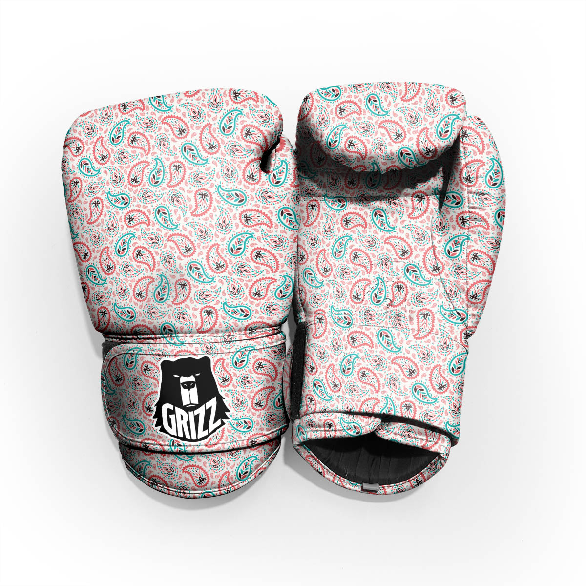 Paisley Boho Colorful Print Pattern Pro Boxing Glove