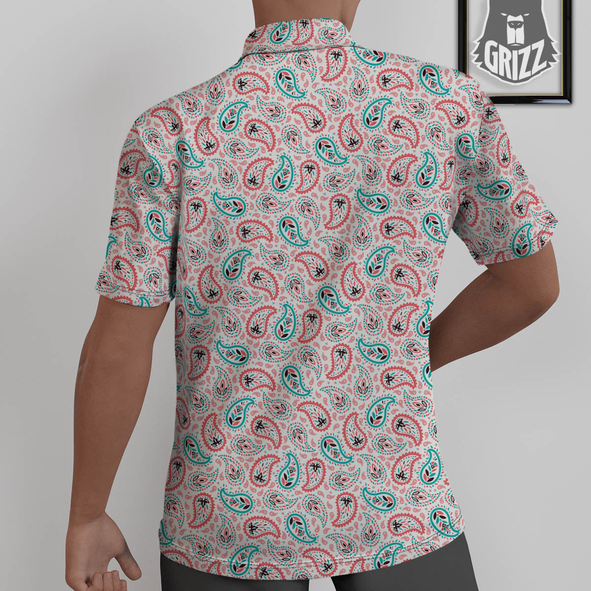 Paisley Boho Colorful Print Pattern Untucked Shirts-grizzshop