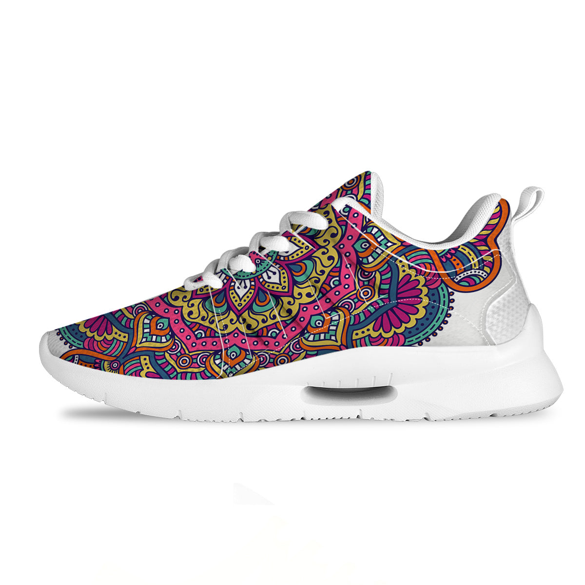 Paisley Boho Colorful Print Tennis Shoes-grizzshop