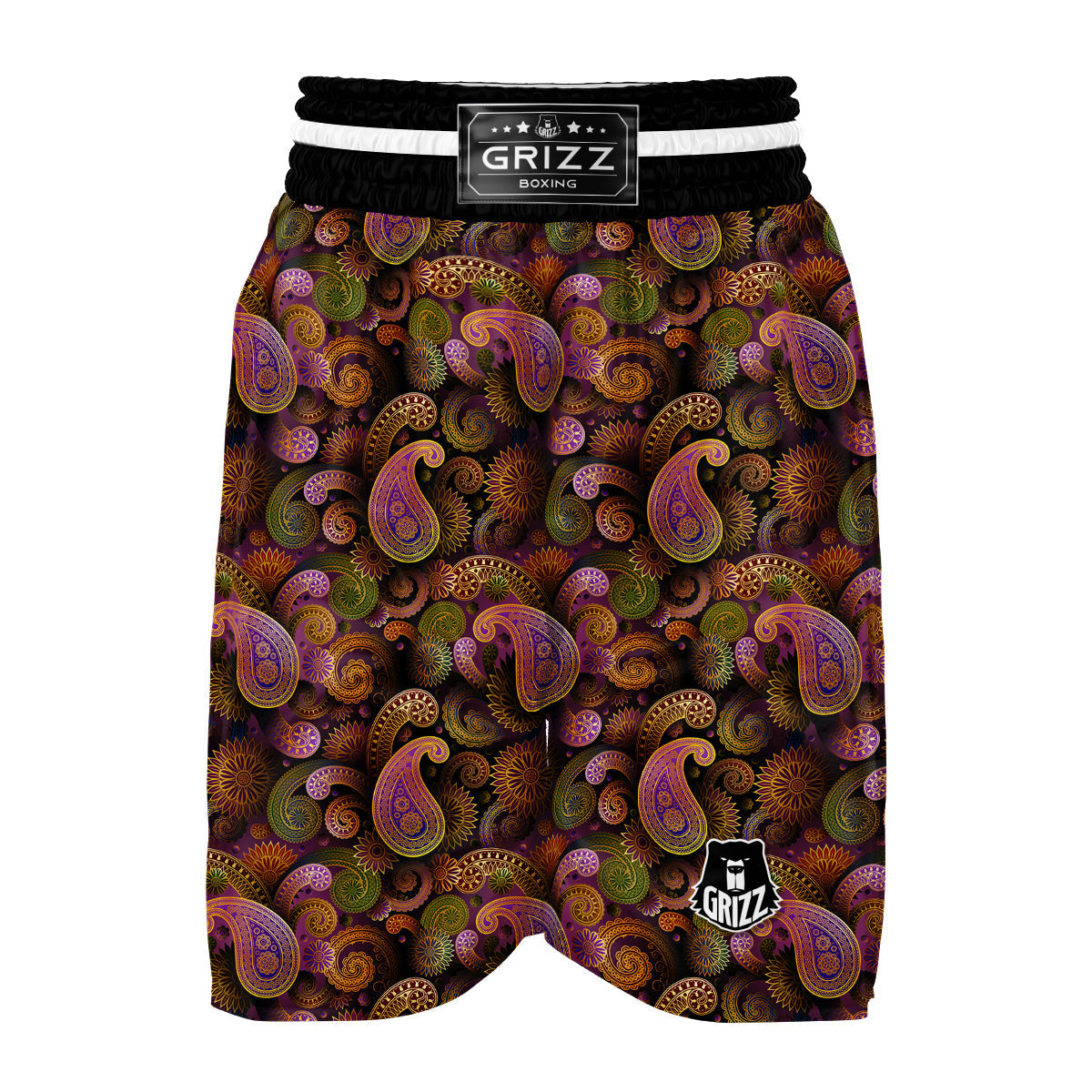 Paisley Boxing Shorts-grizzshop