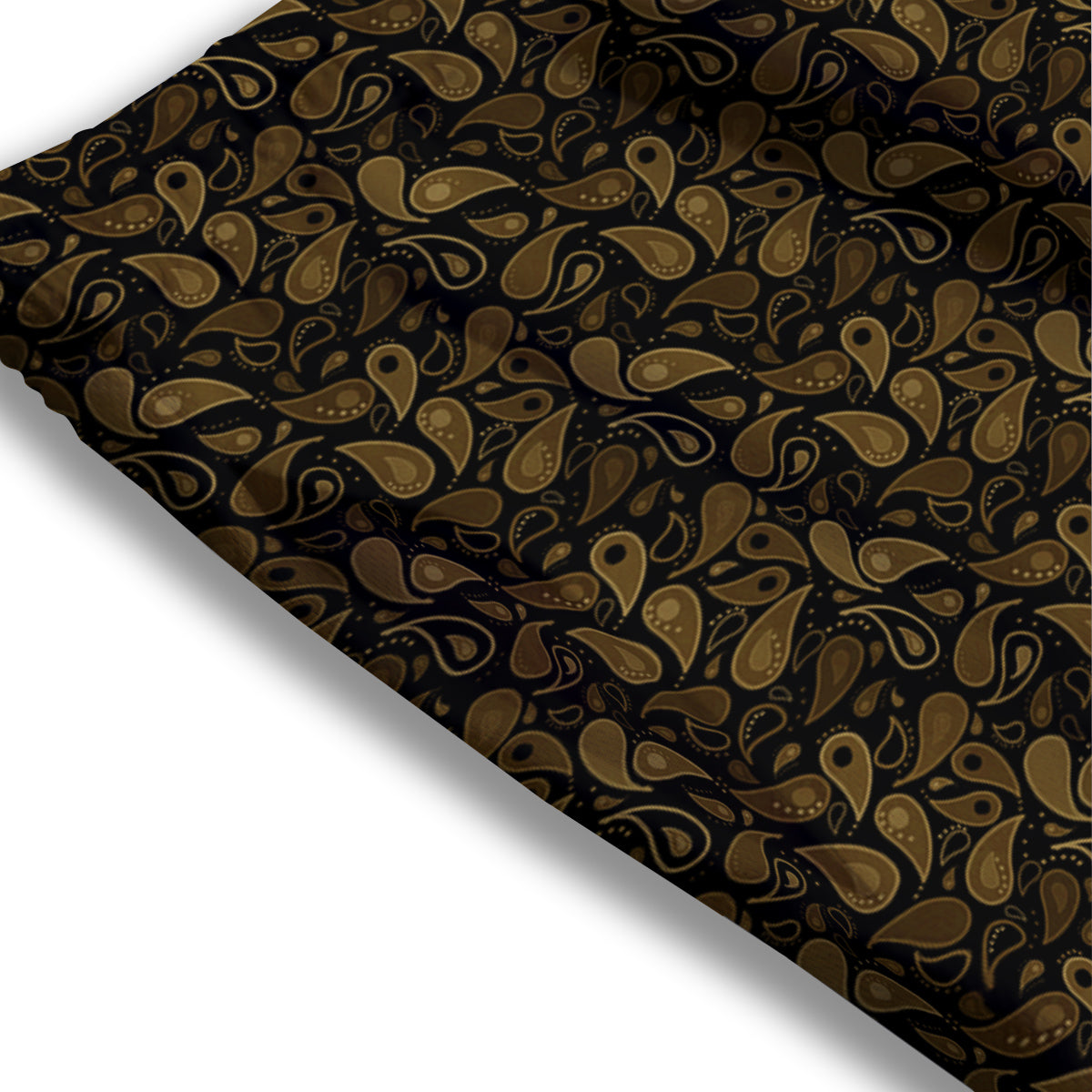Paisley Dark Brown Print Pattern Mesh Shorts