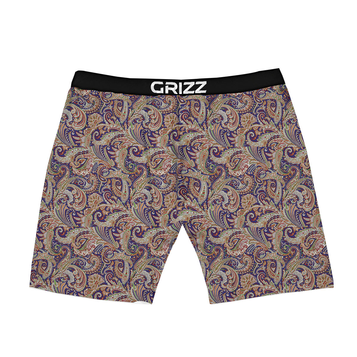 Paisley Indian Colorful Print Pattern Boxer Briefs-grizzshop