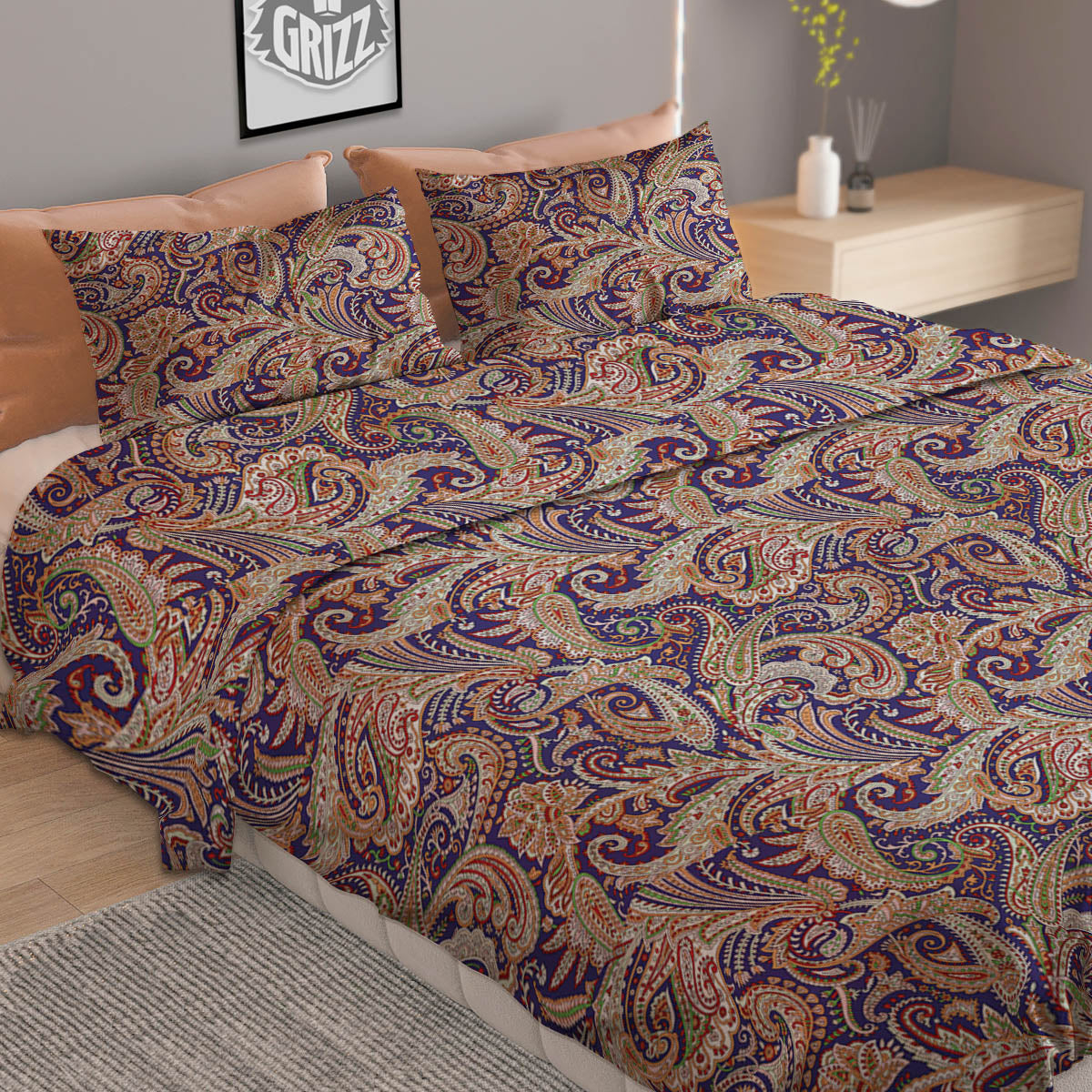 Navajo Geometric Ethnic Print Pattern Duvet Cover Bedding Set