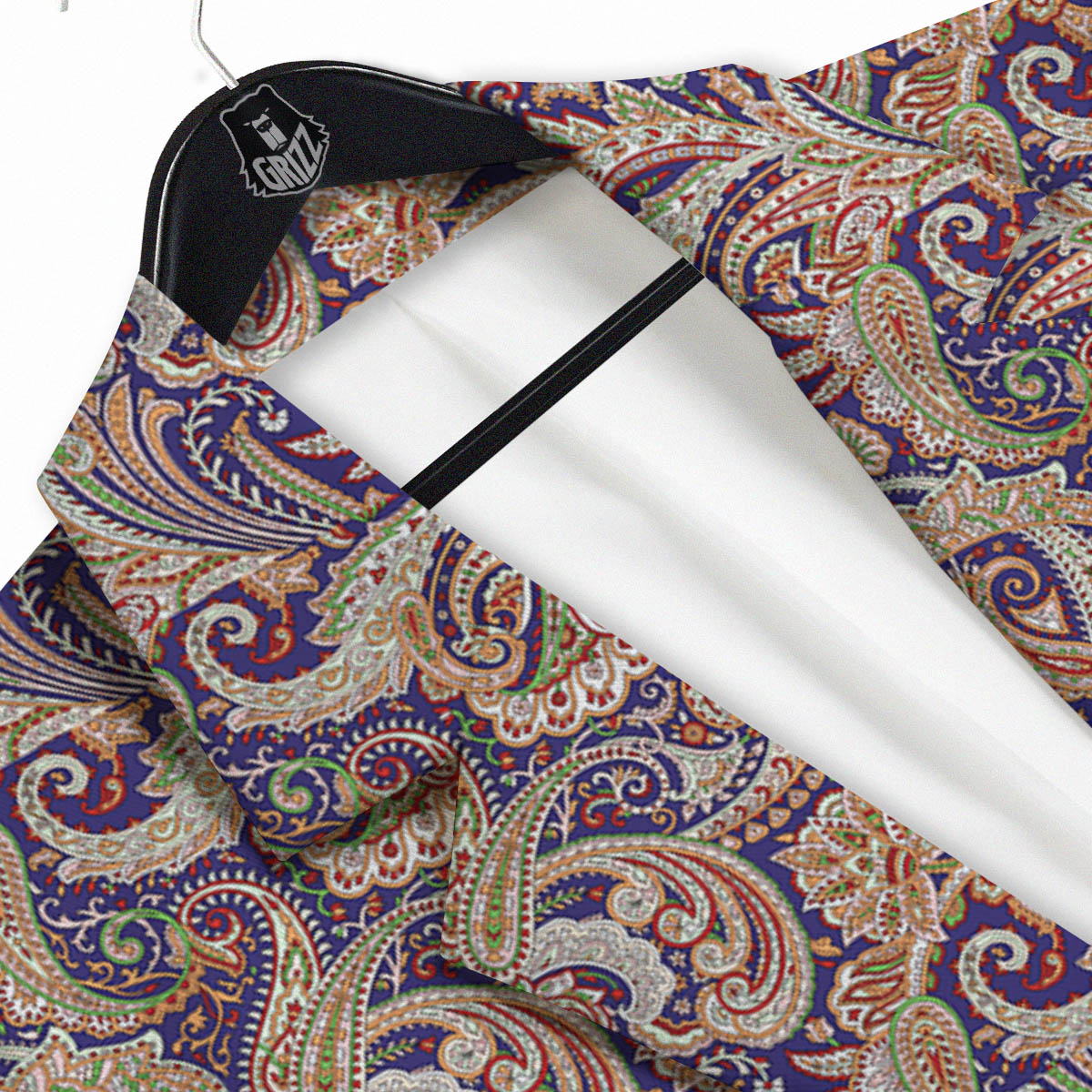 Paisley Indian Colorful Print Pattern Men's Sport Coat-grizzshop