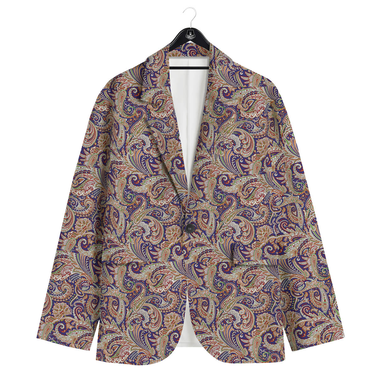 Paisley Indian Colorful Print Pattern Men's Sport Coat-grizzshop