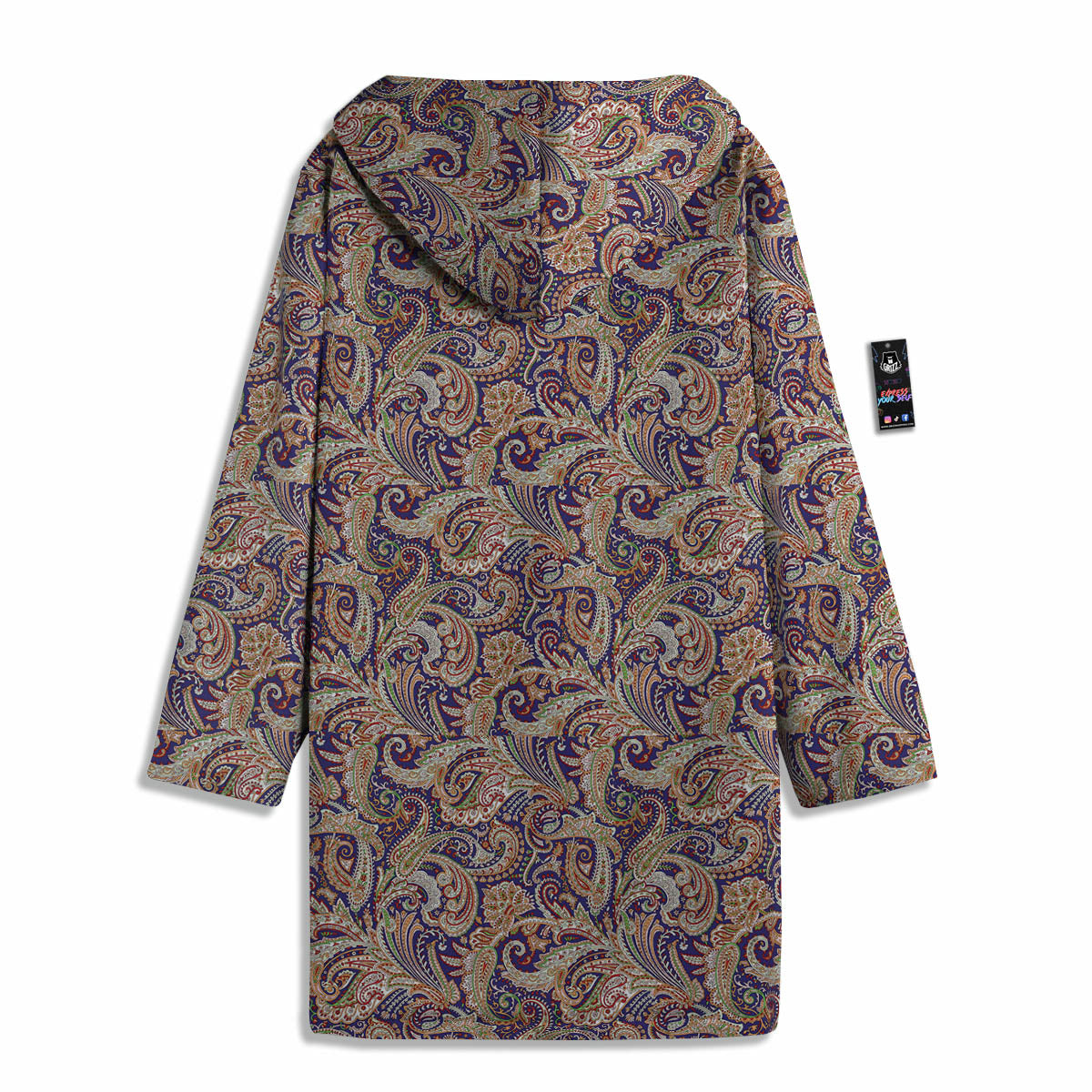 Paisley Indian Colorful Print Pattern Men's Windbreaker Jacket-grizzshop