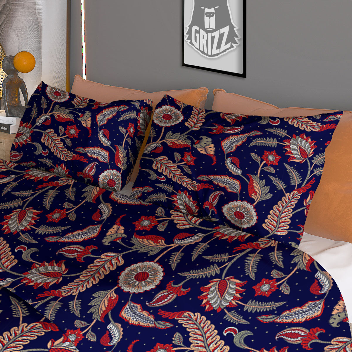 Paisley Indian Print Pattern Duvet Cover Bedding Set