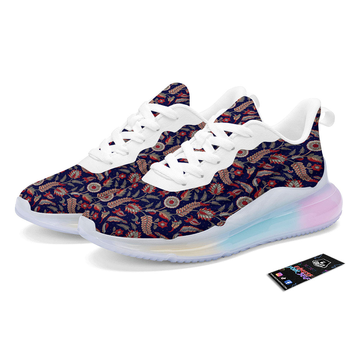 Paisley Indian Print Pattern Running Sneakers-grizzshop