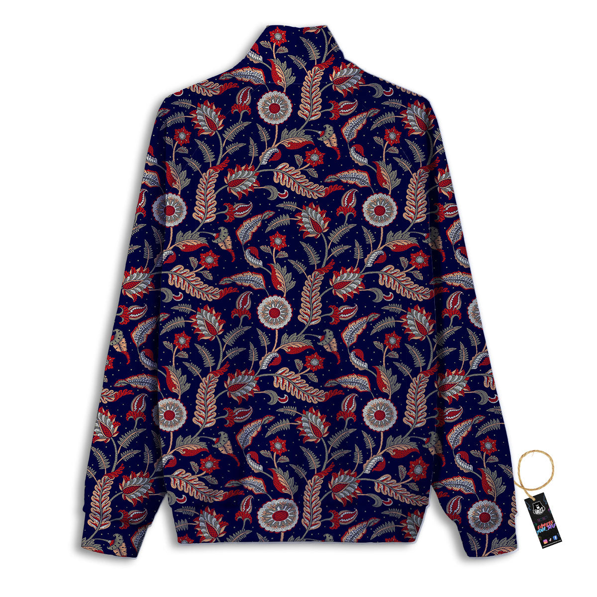 Paisley Indian Print Pattern Track Jacket-grizzshop