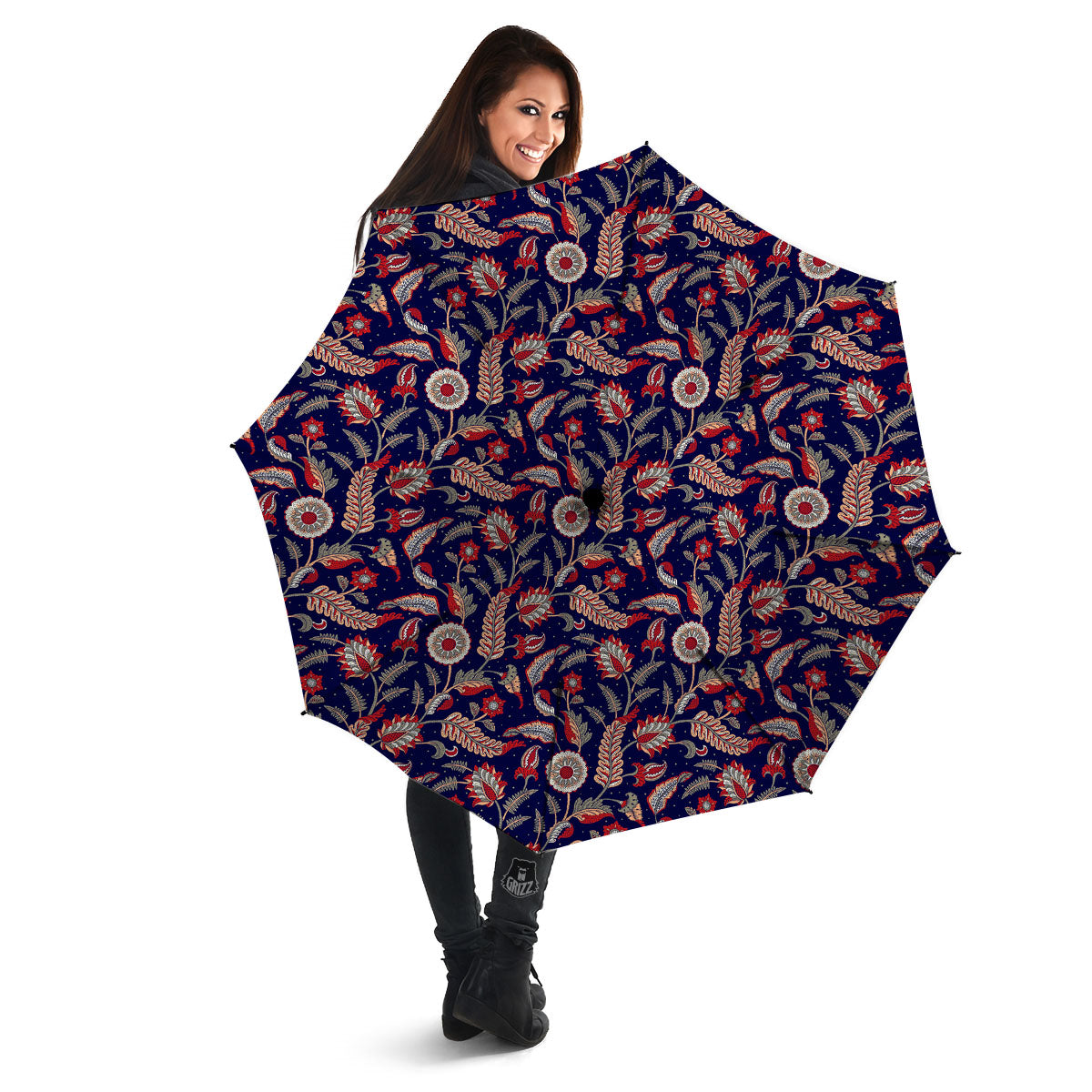 Paisley Indian Print Pattern Umbrella-grizzshop