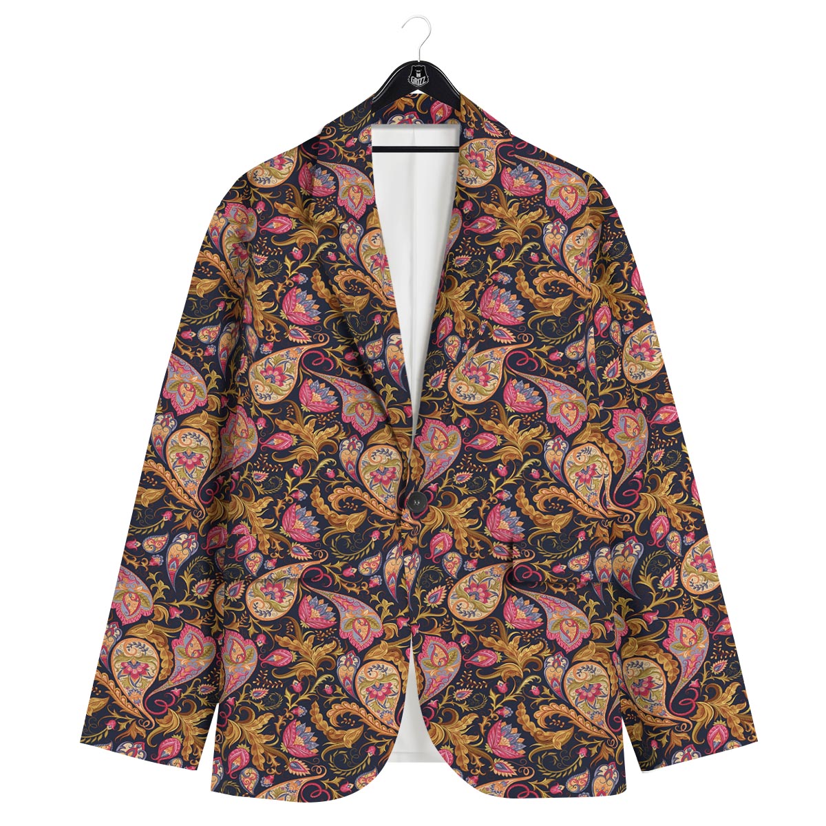 Paisley Indian Retro Print Pattern Men's Sport Coat-grizzshop