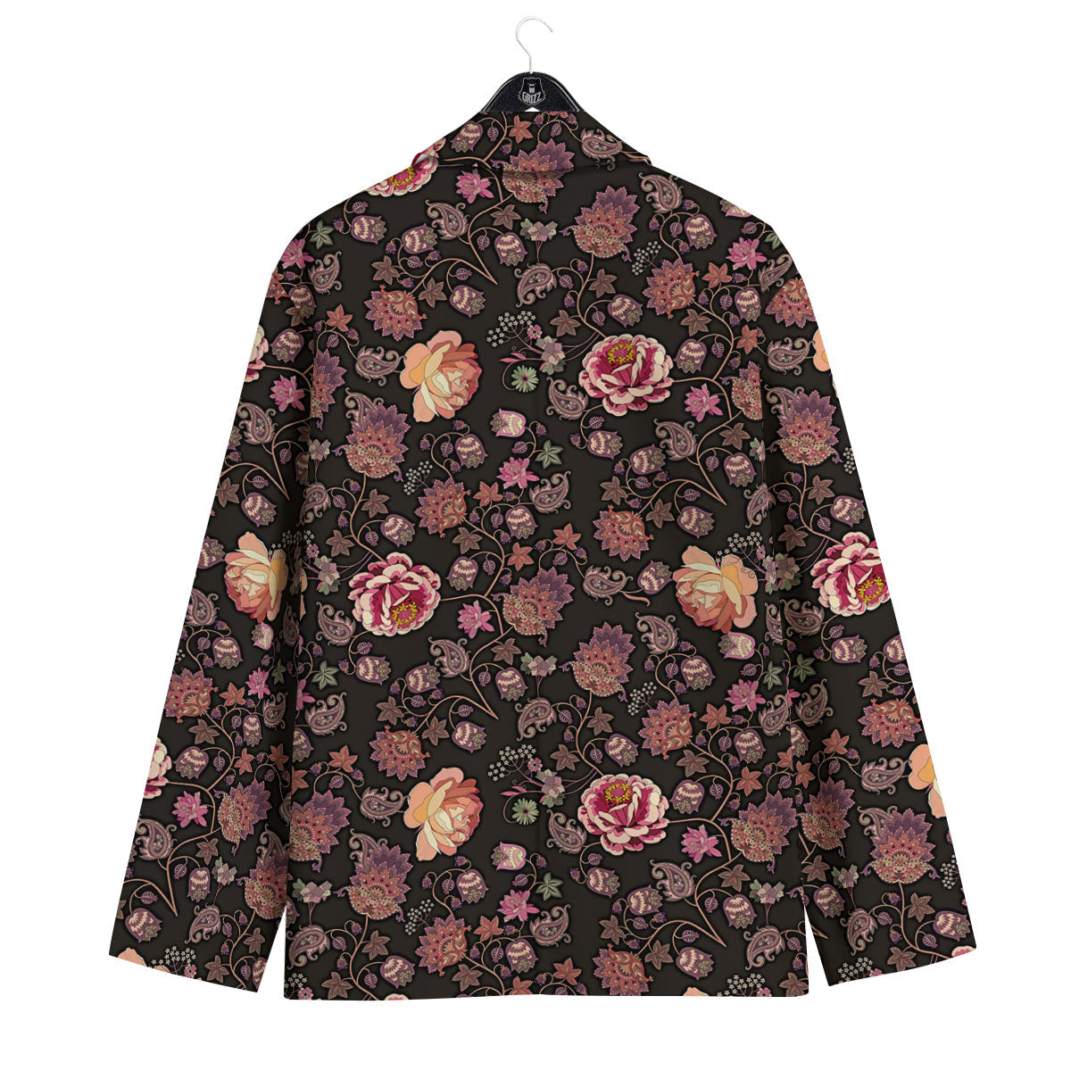 Paisley Indian Rose Print Pattern Men's Sport Coat-grizzshop