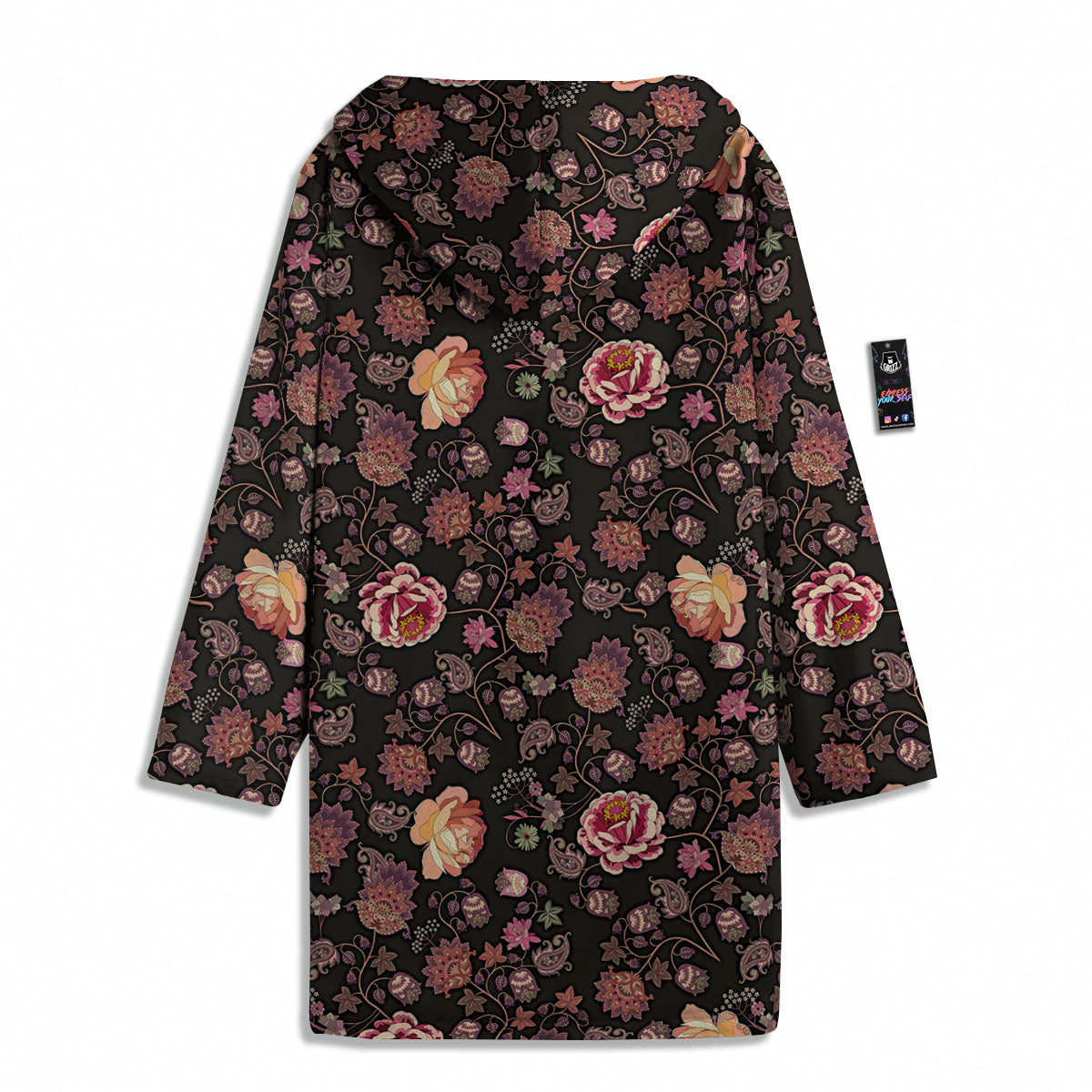 Paisley Indian Rose Print Pattern Men's Windbreaker Jacket-grizzshop