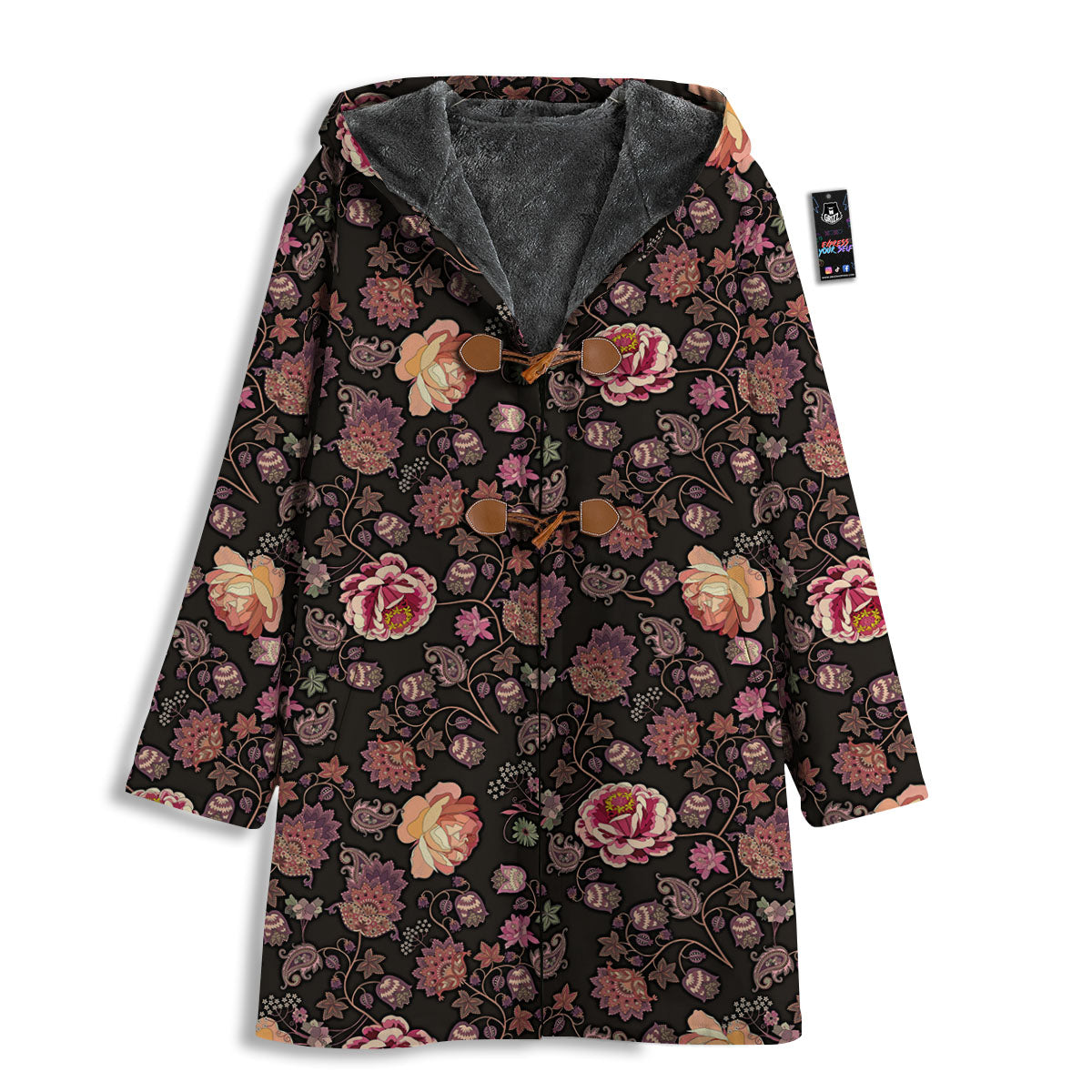 Paisley Indian Rose Print Pattern Men's Windbreaker Jacket-grizzshop