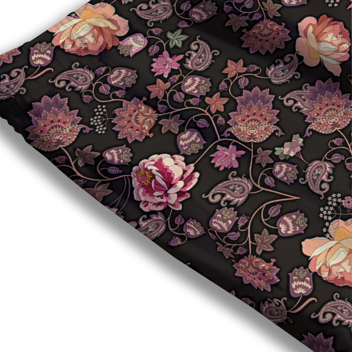 Paisley Indian Rose Print Pattern Mesh Shorts