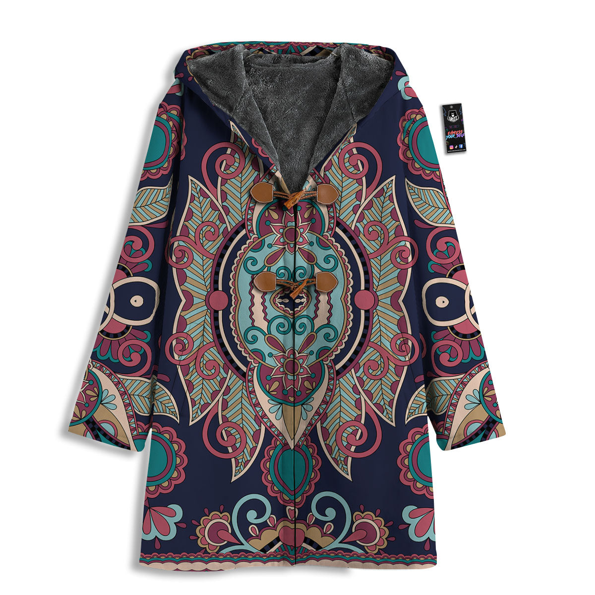 Paisley Mandala Ornamental Print Men's Windbreaker Jacket-grizzshop