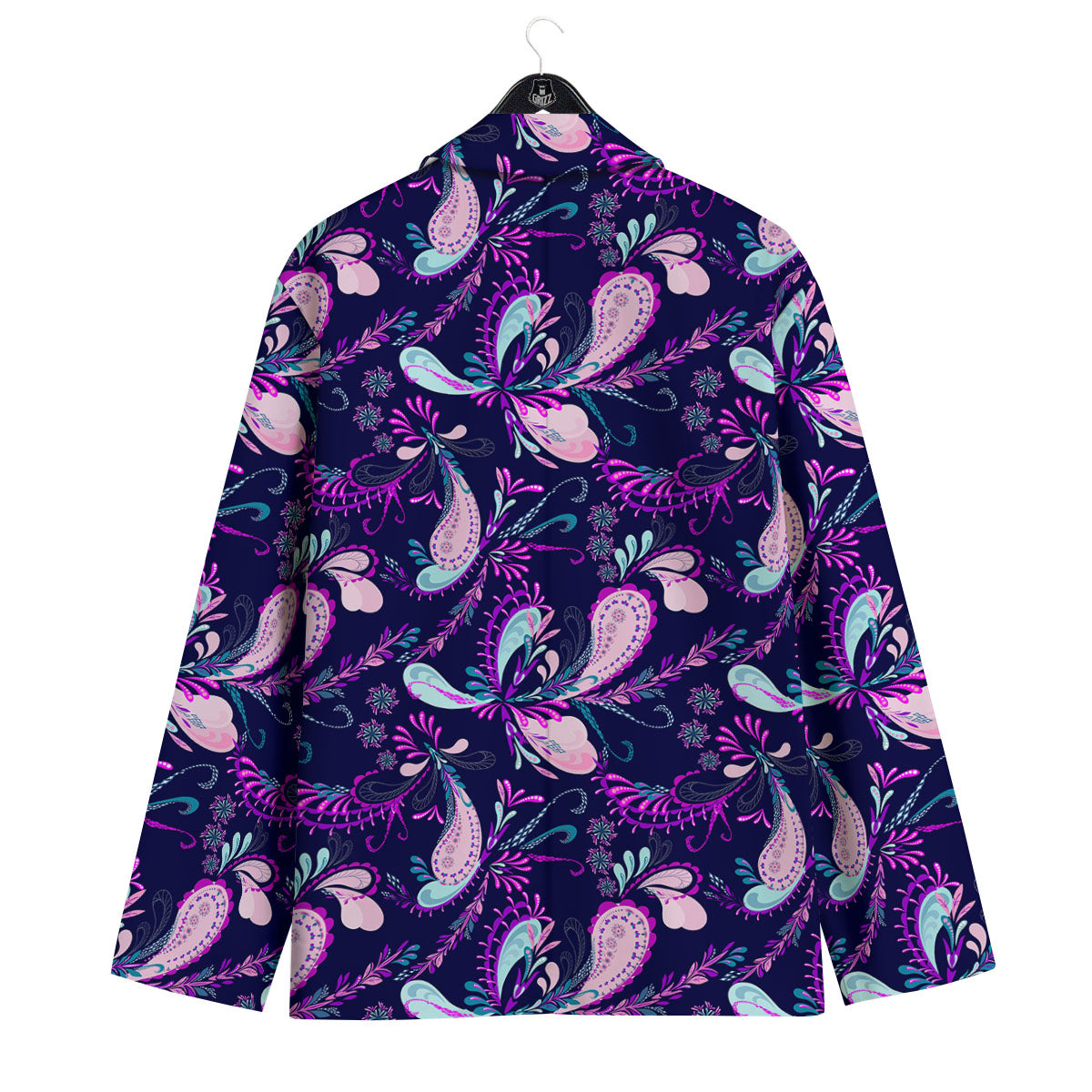 Paisley Pink And Purple Print Pattern Men's Sport Coat-grizzshop