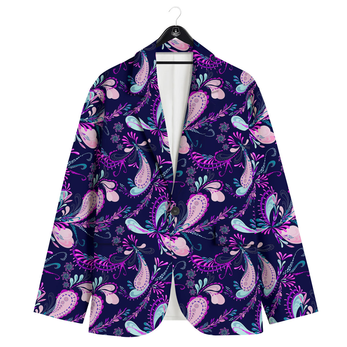 Paisley Pink And Purple Print Pattern Men's Sport Coat-grizzshop