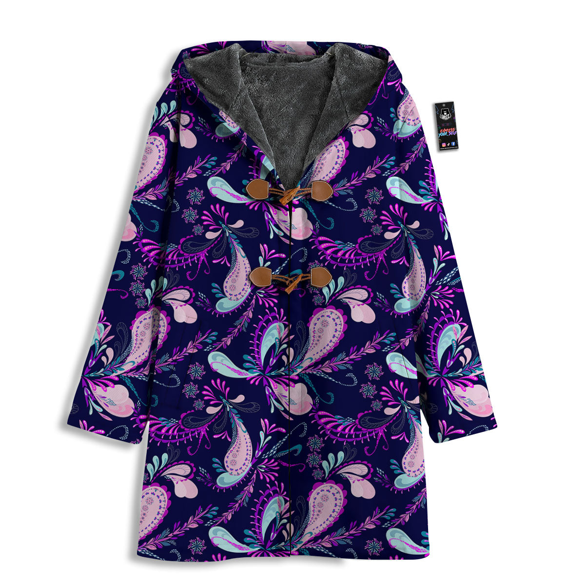 Paisley Pink And Purple Print Pattern Men's Windbreaker Jacket-grizzshop