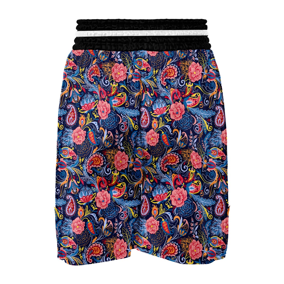 Paisley Print Boxing Shorts-grizzshop