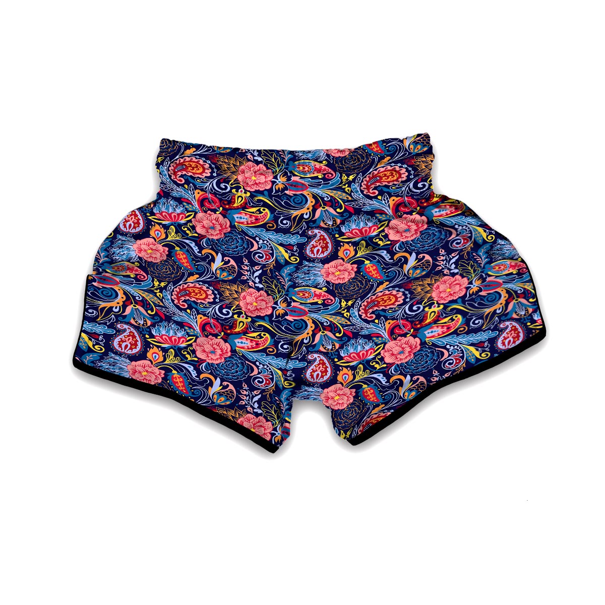 Paisley Print Muay Thai Boxing Shorts-grizzshop